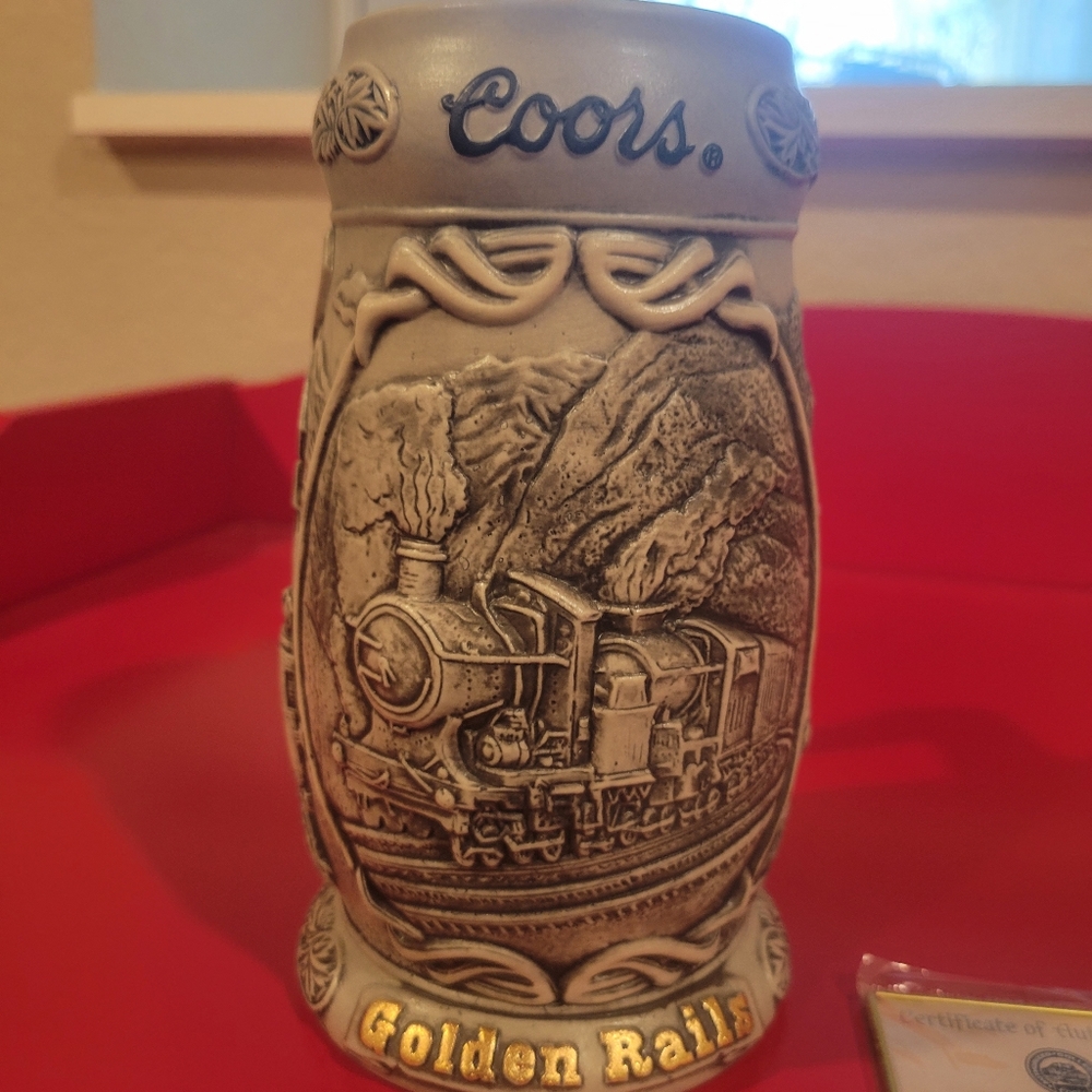 Coors Golden Rails stein - Picture 2 of 8